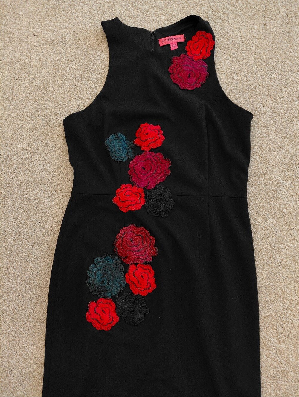 Betsey Johnson Black Fitted Dress